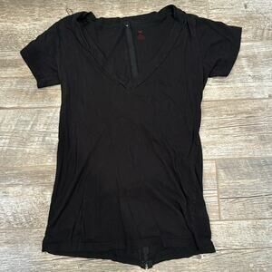 LNA Zip Back V-neck T-Shirt - Size Small